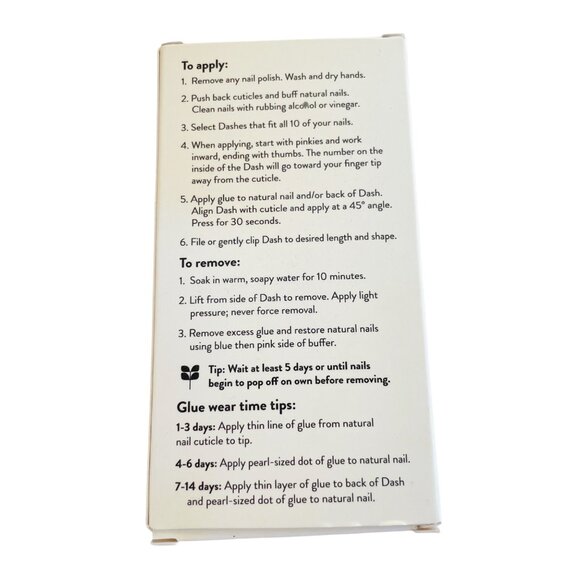 Red Aspen Rosewood Charm Reusable Nail Dashes Floral Design - Picture 3 of 7